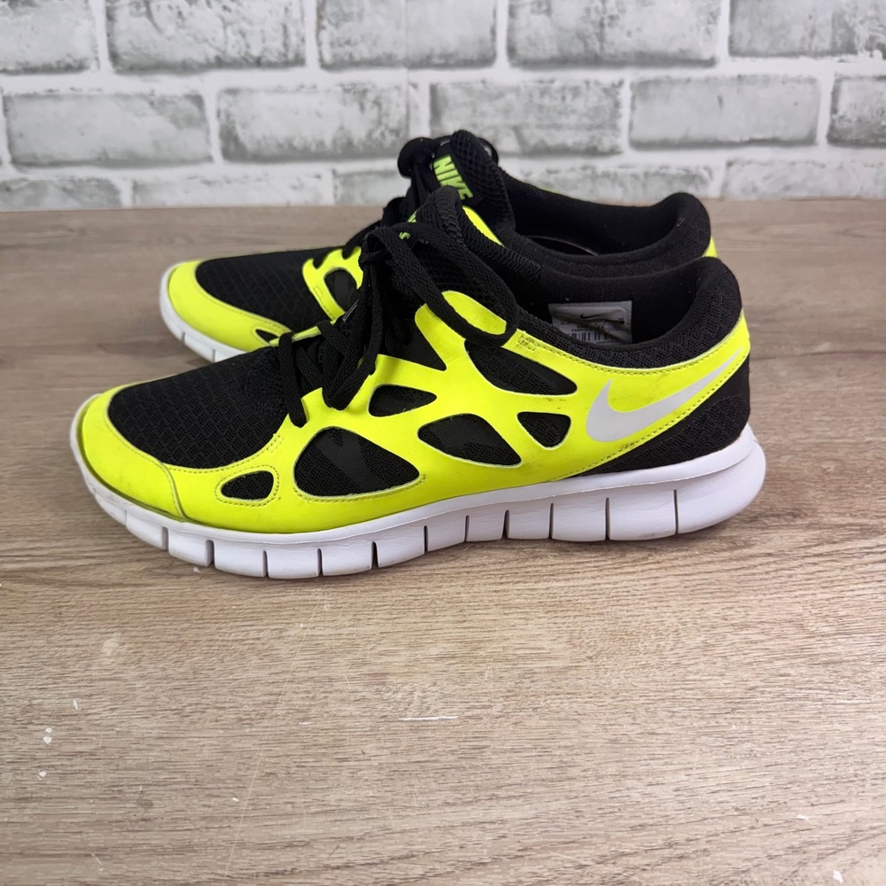 Nike Free Run 2 Running Shoes Mesh Volt Black Mens 10